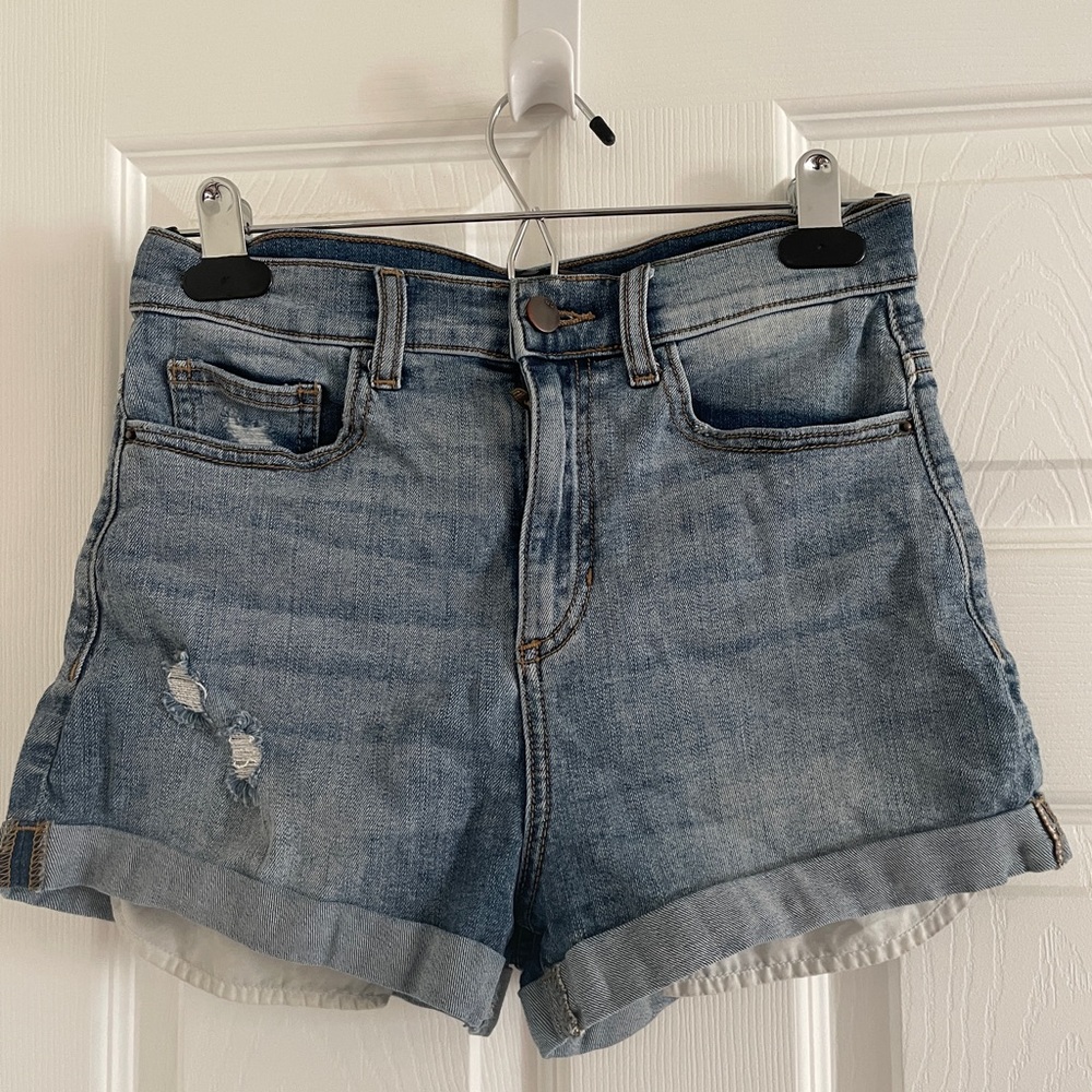SP Black Label cuffed denim shorts